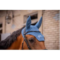 Bonnet chevaux Pénélope Coton Marine Bleu marine