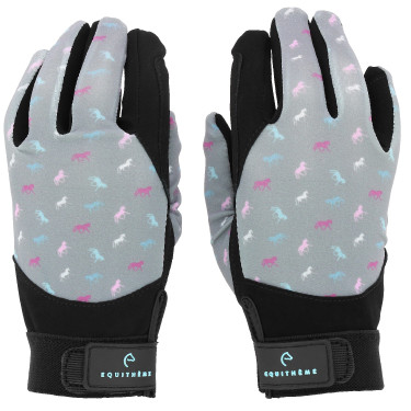 Gants Equithème Maelle Enfant Gris