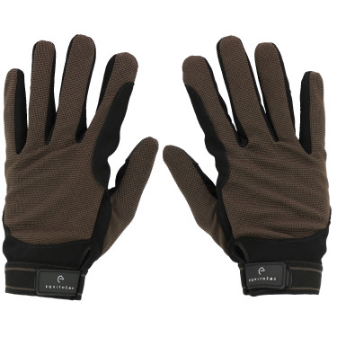 Gants Equithème Mesnil Marron