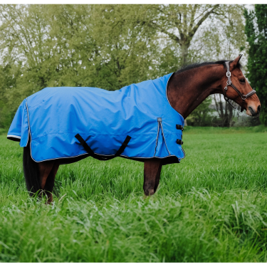 Couverture Equithème Tyrex Aisance 1200D High Neck Bleu roi