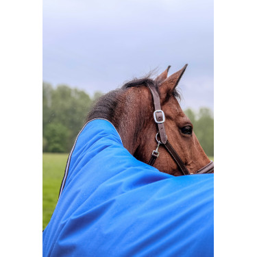 Couverture Equithème Tyrex Aisance 1200D High Neck Bleu roi