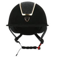Casque Equithème Glint Lamé Noir / or rose ancien modèle