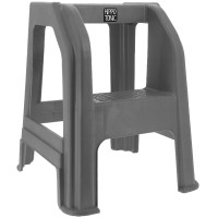 Montoir 2 marches Hippotonic Gris