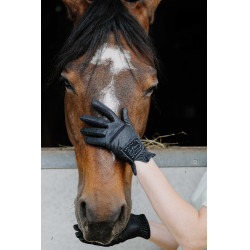 Gants Je t'aime Equithème Strass Noir Gants Je t'aime Equithème Strass Noir