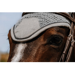 Bonnet chasse mouche Equithème Chic Gris clair