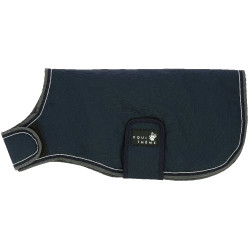 Couverture pour chien Equithème TYREX 600D Bleu / gris