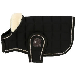 Couverture pour chien Je t'aime Equithème Noir