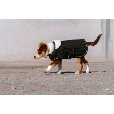 Couverture pour chien Je t'aime Equithème Noir