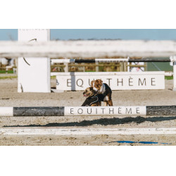 Couverture pour chien Je t'aime Equithème Noir
