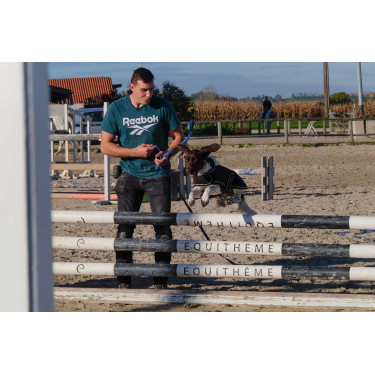 Couverture pour chien Je t'aime Equithème Noir