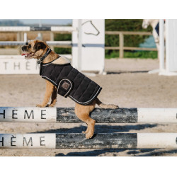 Couverture pour chien Je t'aime Equithème Noir