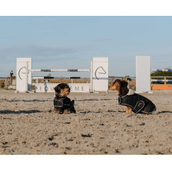Couverture pour chien Je t'aime Equithème Noir
