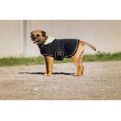 Couverture pour chien Je t'aime Equithème Noir