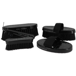 Brosse douce Equithème Teenage Noir