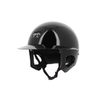 Casque Pénélope visière longue Noir brillant