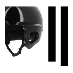 Casque Pénélope visière longue Noir brillant