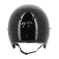 Casque Pénélope visière longue Noir brillant