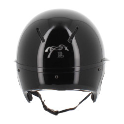 Casque Pénélope visière longue Noir brillant