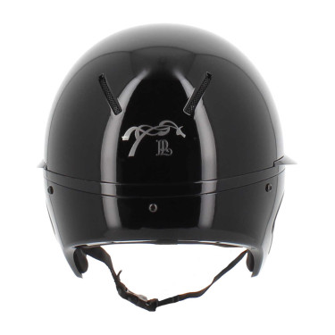 Casque Pénélope visière longue Noir brillant