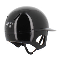 Casque Pénélope visière longue Noir brillant