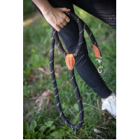Laisse Pénélope Billie Noir / lurex