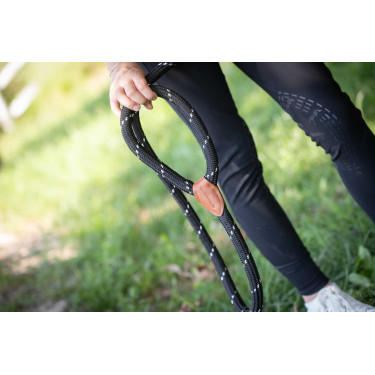 Laisse Pénélope Billie Noir / lurex