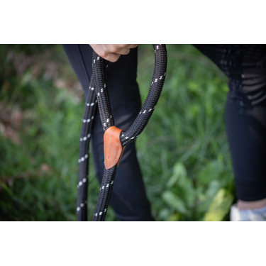 Laisse Pénélope Billie Noir / lurex