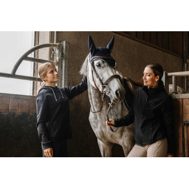 Blouson déperlant Je t'aime Equithème Dakota Noir