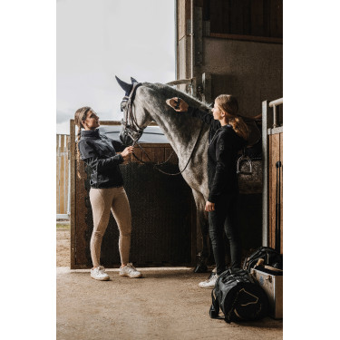 Blouson déperlant Je t'aime Equithème Dakota Noir