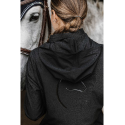 Blouson déperlant Je t'aime Equithème Dakota Noir