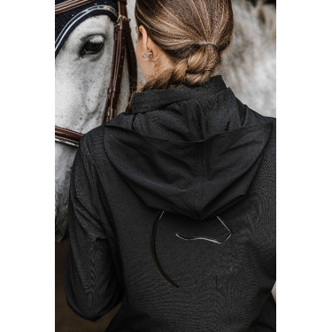 Blouson déperlant Je t'aime Equithème Dakota Noir