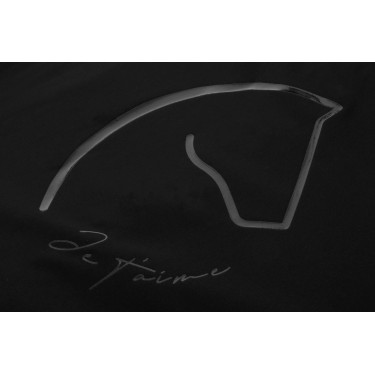 Blouson déperlant Je t'aime Equithème Dakota Noir