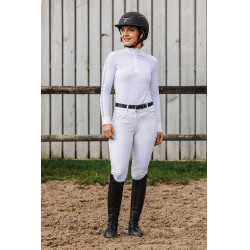 Polo Equithème Estoril Blanc