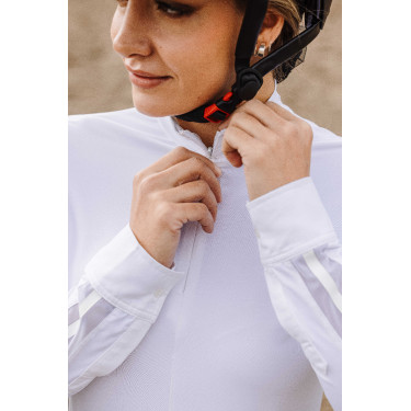 Polo Equithème Estoril Blanc