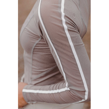 T-shirt Equithème Originals Mélodie Taupe Marron