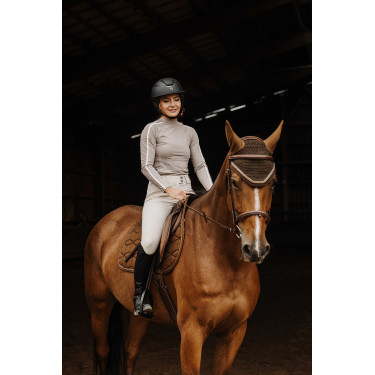 T-shirt Equithème Originals Mélodie Taupe Marron
