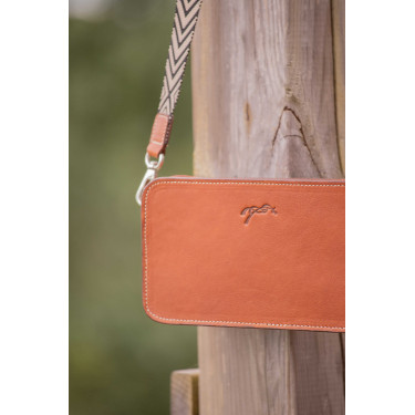 Sac bandoulière Pénélope Lizzie Cognac Marron