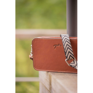 Sac bandoulière Pénélope Lizzie Cognac Marron