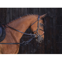 Enrênement caoutchouc Riding World Noir Enrênement caoutchouc Riding World Noir