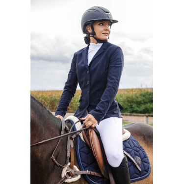 Veste de concours Equithème Nancy femme Marine Bleu marine