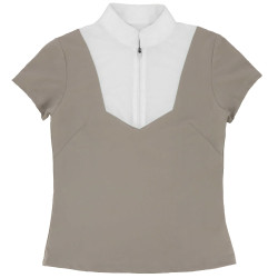 Polo Equithème Tokyo Taupe Marron