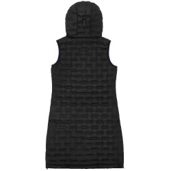 Veste longue sans manches matelassée sans couture Je t'aime Equithème Navina femme Noir