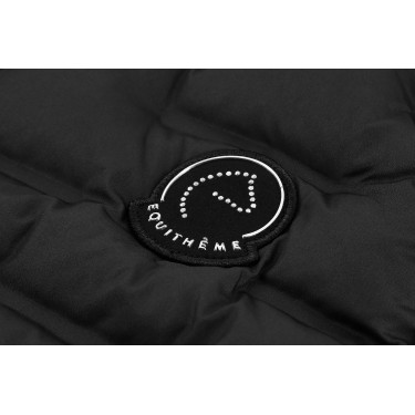 Veste longue sans manches matelassée sans couture Je t'aime Equithème Navina femme Noir