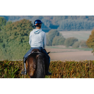 Sweat unisexe Equithème Axel Bleu / ciel