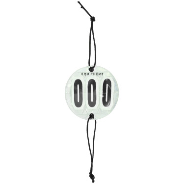 Numéro de départ têtière Equithème Glitter Argenté