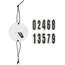 Numéro de départ têtière Equithème Glitter Argenté