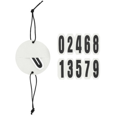 Numéro de départ têtière Equithème Glitter Argenté