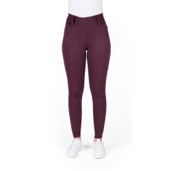 Legging à fond silicone Equithème Alizé femme Prune Violet