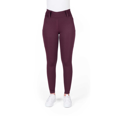 Legging à fond silicone Equithème Alizé femme Prune Violet