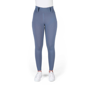 Legging à fond silicone Equithème Alizé femme Gris
